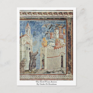 Djävulen från Arezzo av Giotto di Bondon Vykort