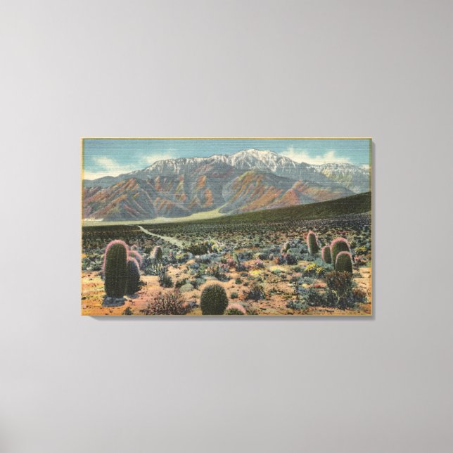 Djävulen Garden View of Mt. Jacinto # 1 Canvastryck (Framsida)