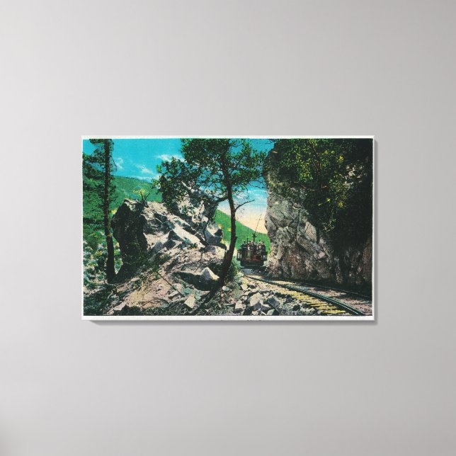 Djävulen Gateway, Mt. LoweMt. Lowe, CA Canvastryck (Framsida)