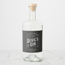 Djävulen Gin Label Sticker