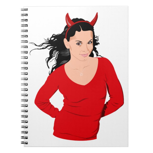 DJÄVULEN GIRL ANTECKNINGSBOK (Framsidan)