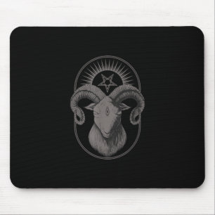 Djävulen goat Pentagram Baphomet Satan Occult Sat Musmatta