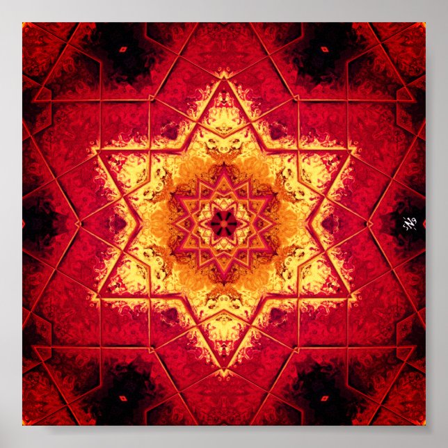 DJÄVULEN GOLV - MÖNSTER POSTER (Framsidan)