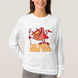 djävulen groda från helvetets tecknad tee shirt
