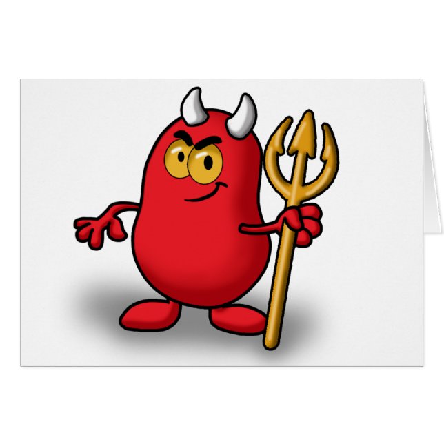 Djävulen Hälsningskort (Framsidan Horizontal)