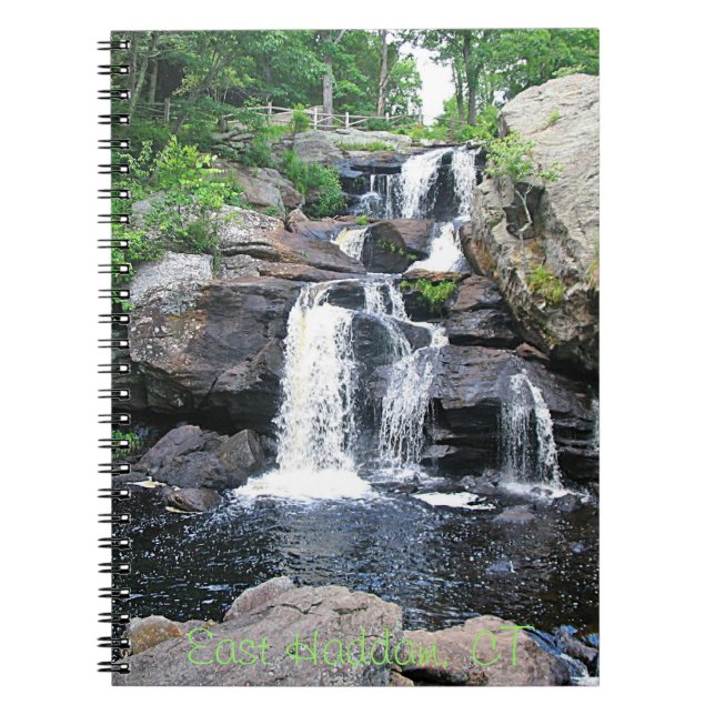 Djävulen Hopyard Waterfall Notebook Anteckningsbok (Framsidan)