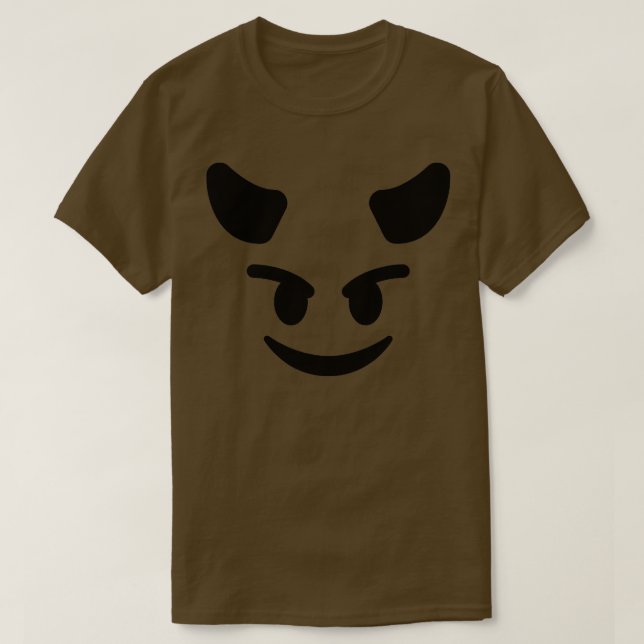 djävulen horn costume Emoticon Smiling Djävulen Li T Shirt (Design framsida)