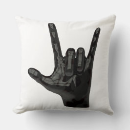 djävulen horns hand kudde