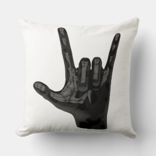 djävulen horns hand kudde