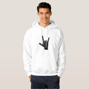 djävulen horns hand, manar hoodie-hoodie, svettskj sweatshirt