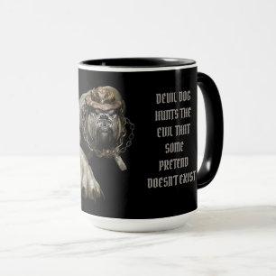 DJÄVULEN HUND HUNDRAR EVIL MUGG