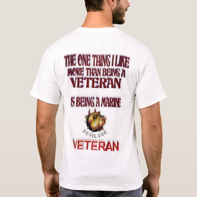 DJÄVULEN HUND VETERAN T SHIRT (Baksida)