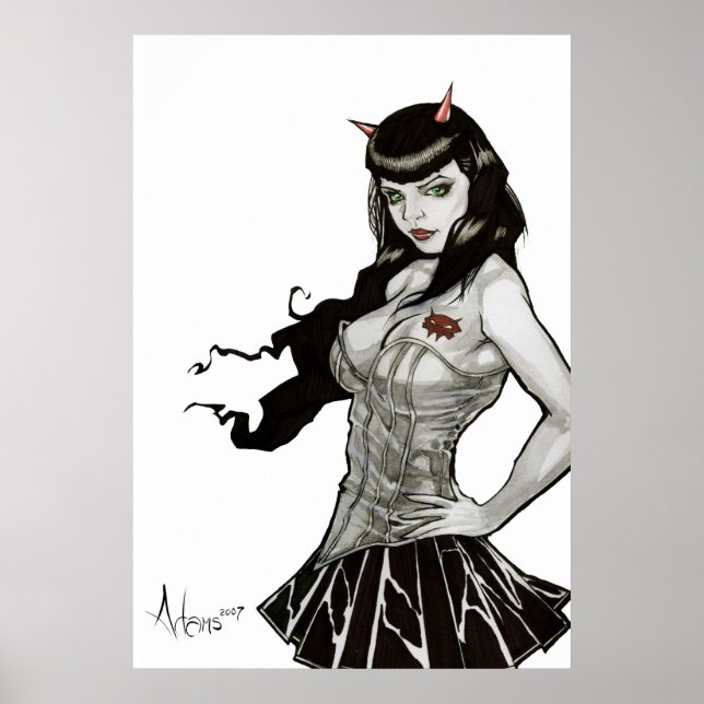 Djävulen i Darla Deville Poster (Framsidan)