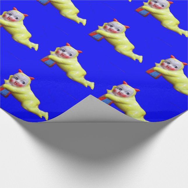 djävulen-ish lilla imp presentpapper (Hörn)