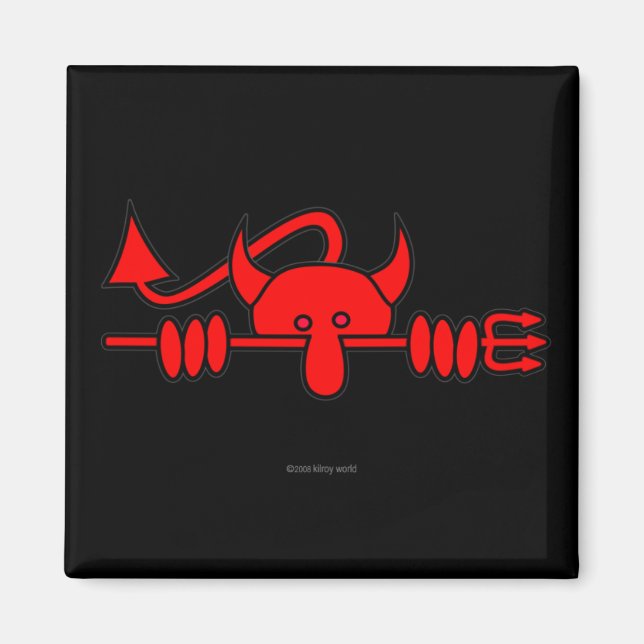 Djävulen Kilroy Magnet 1 (Framsidan)