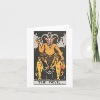 Djävulen-kort - Rider Waite Smith-tarot Kort