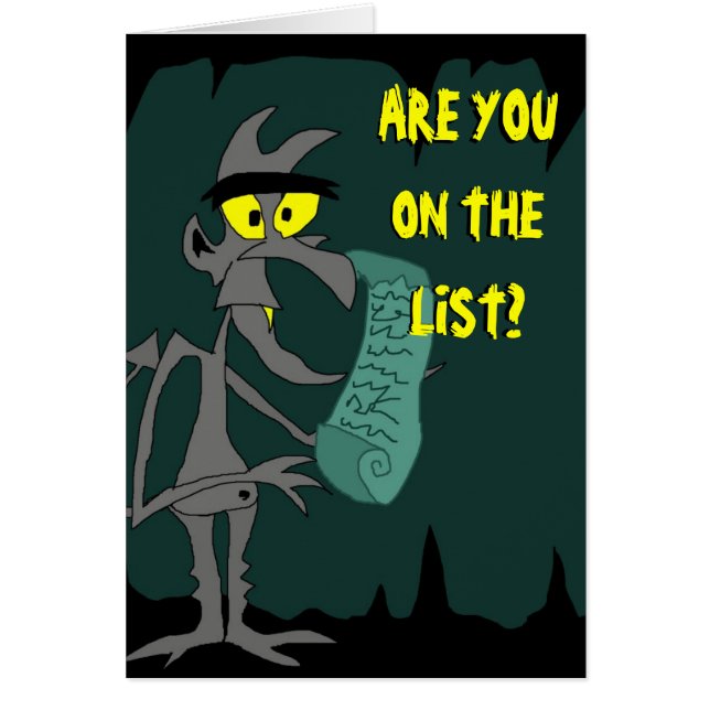 djävulen listar hälsningskort (Framsidan)