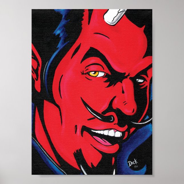 Djävulen Man Skriv ut Poster (Framsidan)