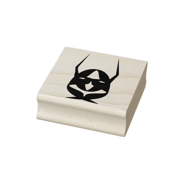 Djävulen masksilhuette art frimärke stämpel (Stämpel)