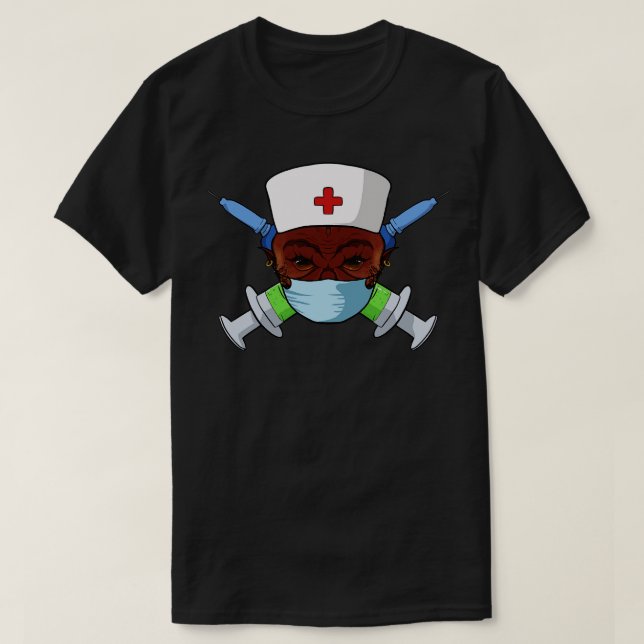 Djävulen Nurse ingen rubrik T Shirt (Design framsida)