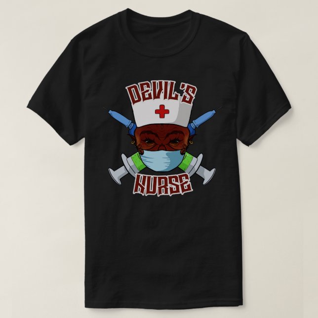 Djävulen Nurse T Shirt (Design framsida)