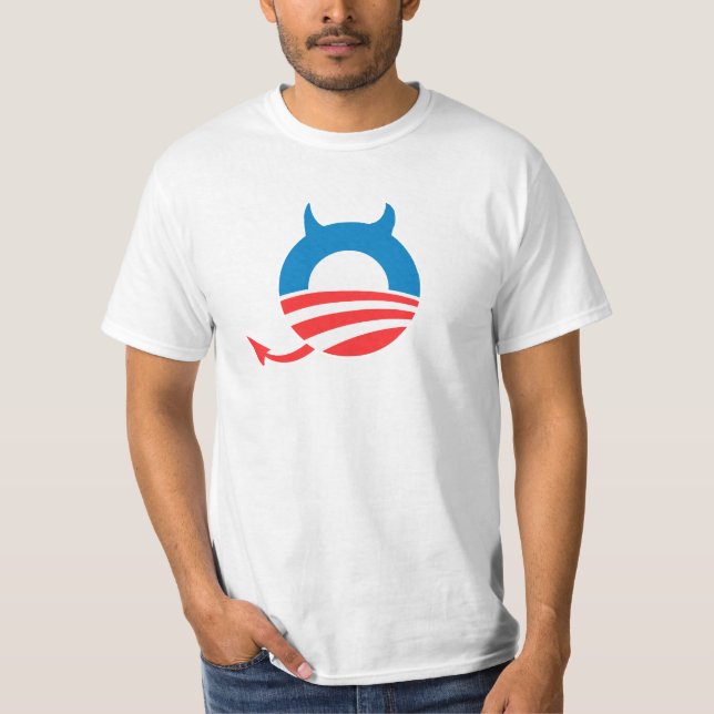 DJÄVULEN OBAMA T-SHIRT (Framsida)