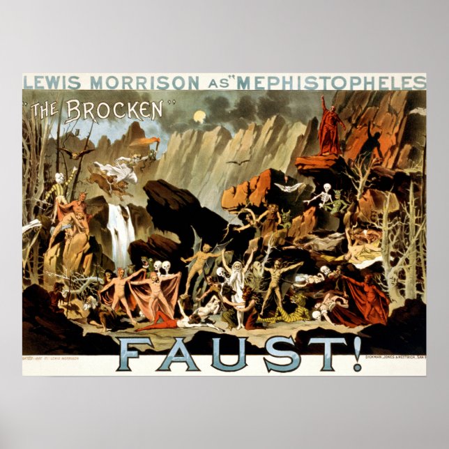 Djävulen och Faust Poster (Framsidan)