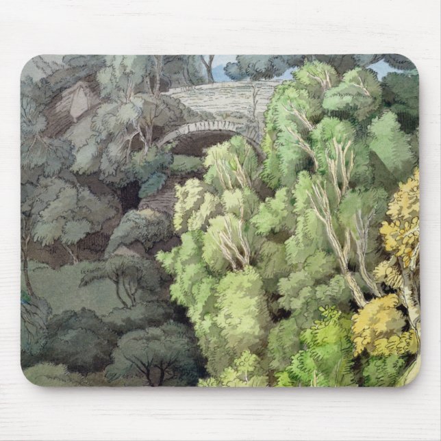 Djävulen överbryggar, 1810 (med skriva w/c & bläck musmatta (Framsidan)