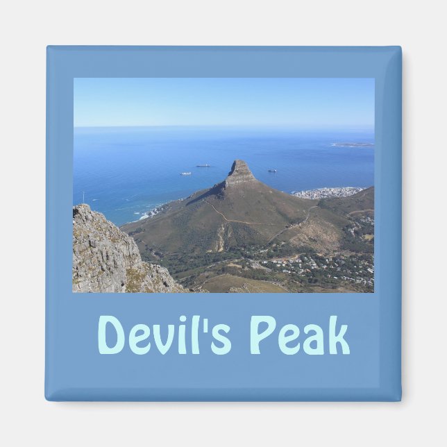 Djävulen Peak Mountain Magnet (Framsidan)