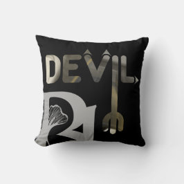 DJÄVULEN Pillow Abstrakt Trend Insida Decor Black Kudde