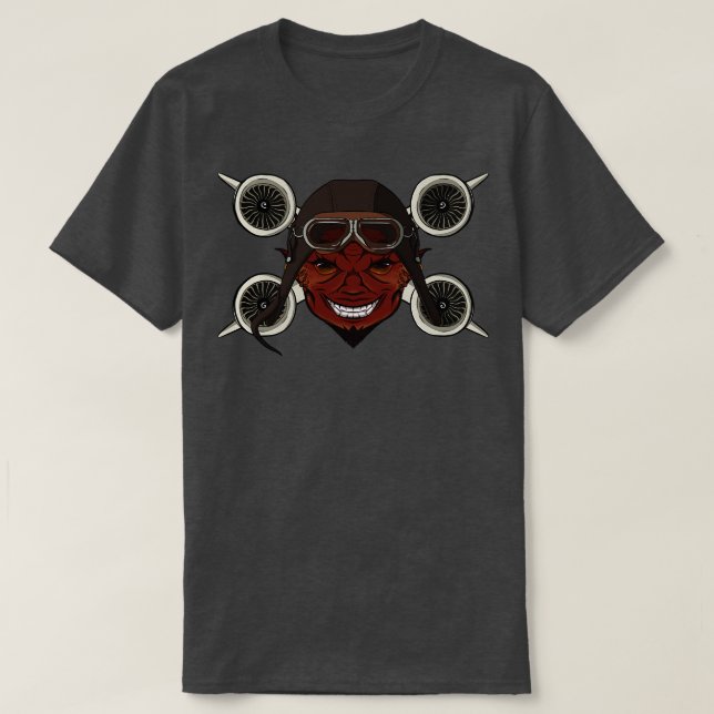 Djävulen Pilot utan bildtext T Shirt (Design framsida)