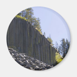 Djävulen Post-pile Round Magnet