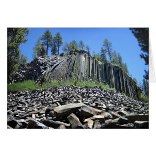 Djävulen Postpile - Sierra Hälsningskort
