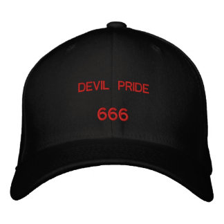 DJÄVULEN PRIDE, 666 BRODERAD KEPS