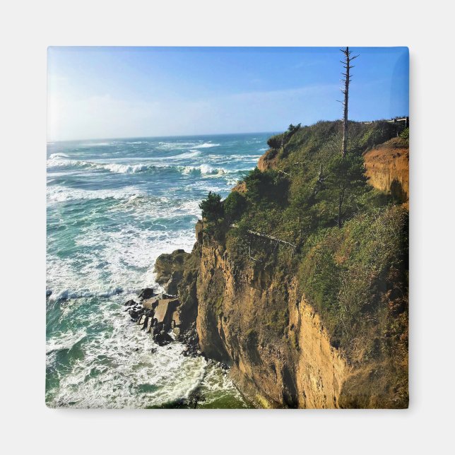 Djävulen Punchbowl State Park, Newport, Oregon Magnet (Framsidan)