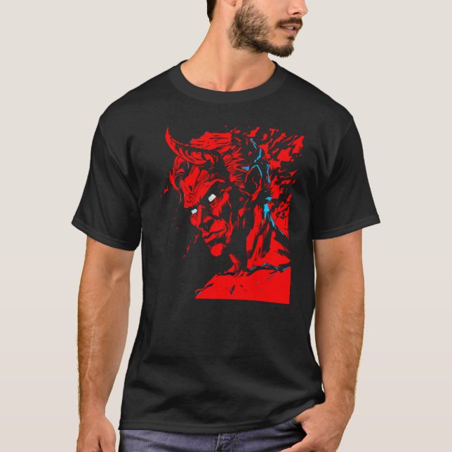 Djävulen Red Demon Belphegor T Shirt (Framsida)