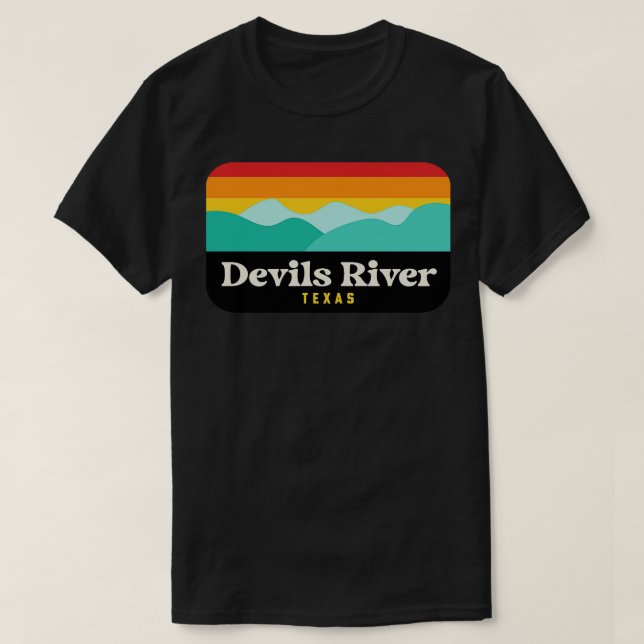 Djävulen River State Natural Area Texas Fishing Ka T Shirt (Design framsida)