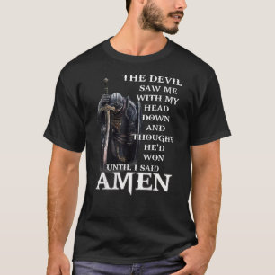 Djävulen såg mig med huvudet nedåt och tänkte på t shirt