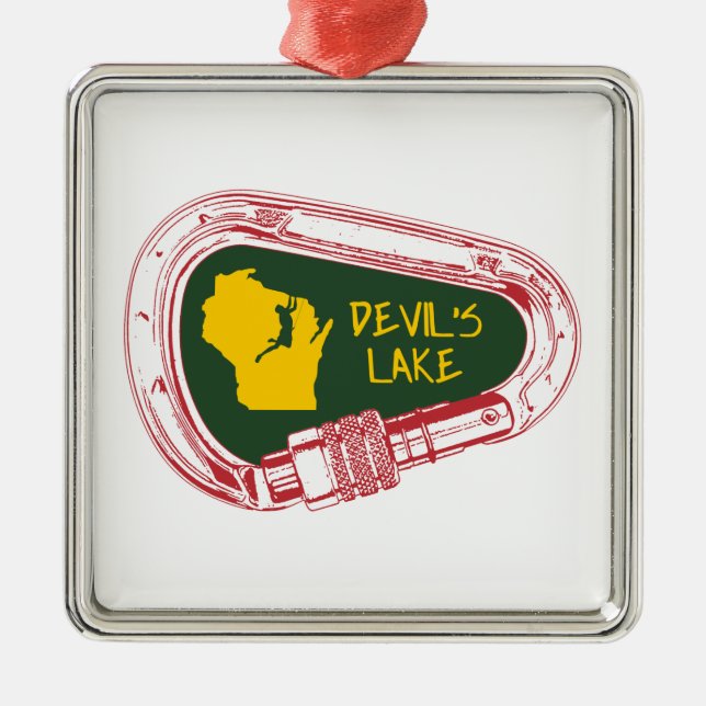 Djävulen Sjö klätterkarabiner Julgransprydnad Metall (Framsidan)