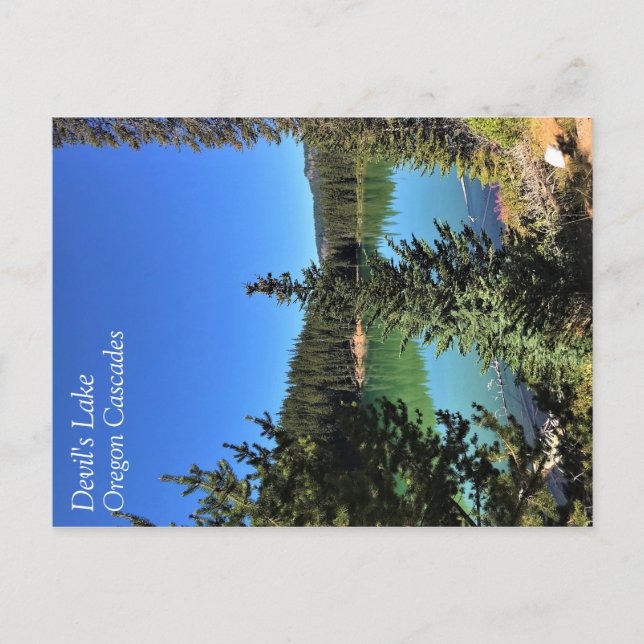 Djävulen Sjö, Oregon Vykort (Framsida)