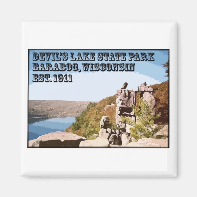 Djävulen Sjö State Park Magnet (Framsidan)