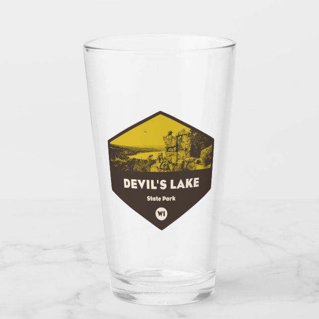 Djävulen Sjö State Park Wisconsin Glaskopp (Framsida)