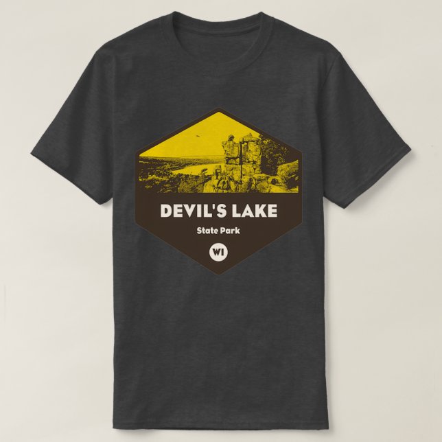 Djävulen Sjö State Park Wisconsin T Shirt (Design framsida)