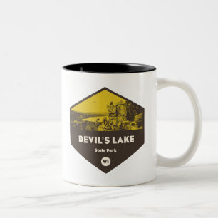 Djävulen Sjö State Park Wisconsin Två-Tonad Mugg
