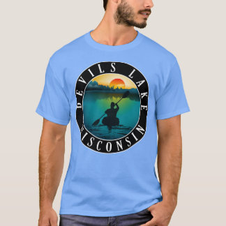 Djävulen Sjö Wisconsin Kayaking T Shirt