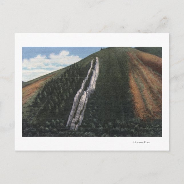 Djävulen Slide nära Utah-Wyoming Gräns Vykort (Framsida)