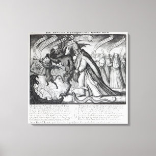 Djävulen som leder popen kedjar in, 1680 canvastryck