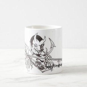 Djävulen som leker lurendrejerit kaffemugg