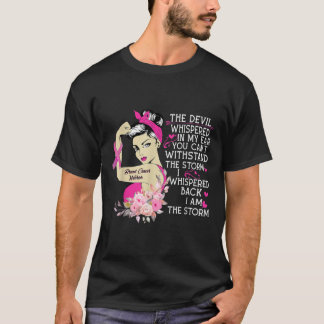 Djävulen som viskade i mitt öra bröstcancer känner t shirt