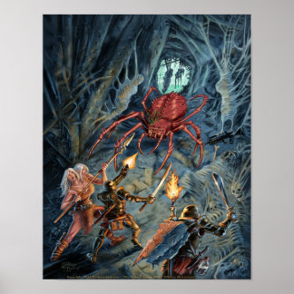 Djävulen Spider Attack Poster
